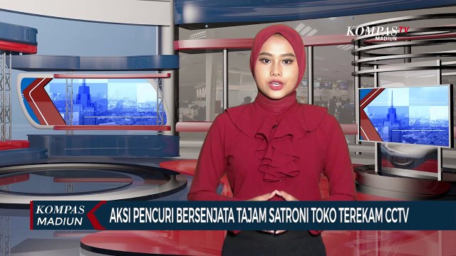 Aksi Pencuri Bersenjata Tajam Satroni Toko Terekam Cctv
