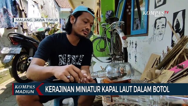 Kerajinan Miniatur Kapal Laut Dalam Botol