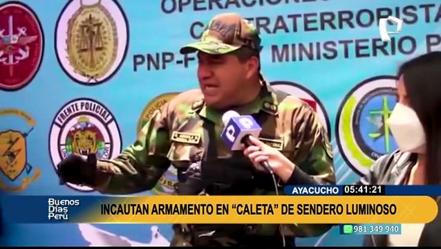Ayacucho: PNP y Fuerzas Armadas incautan gran cantidad de armamento terrorista