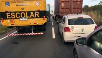 Movimentos populares bloqueiam rodovia em Caucaia em protesto por moradias