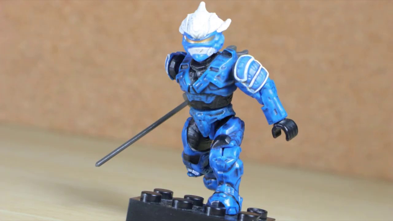  Mega Bloks HALO: Mystery Pack Series #1: UNSC Spartan Hayabusa (Blue) || DOOM Construx Review