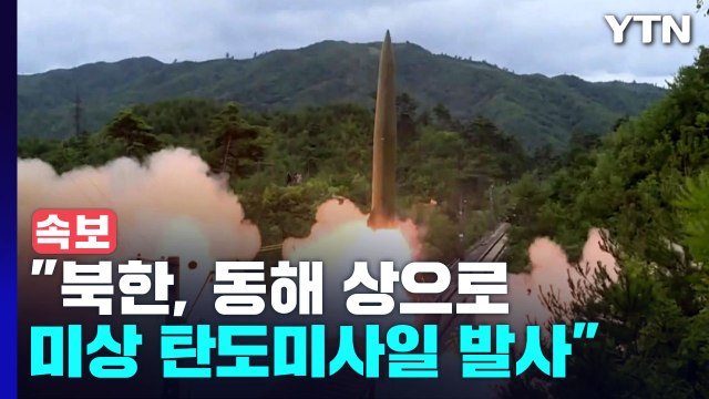 [속보] 합참 북한, 동해상으로 미상 탄도미사일 발사 / YTN