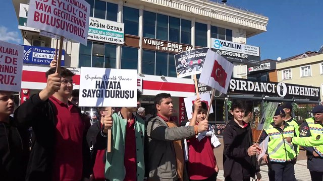 İnegöl’de 'Yayalara Öncelik, Hayata Saygı Duruşu' etkinliği yapıldı