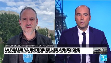Ukraine : Vladimir Poutine va présider une cérémonie pour entériner l'annexion de territoires ukrainiens