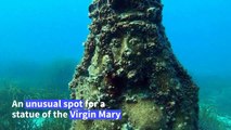 Underwater statue of the Virgin Mary deters trawlers in Venezuela