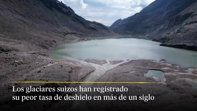 Los glaciares suizos desaparecen a un ritmo récord tras un verano caluroso