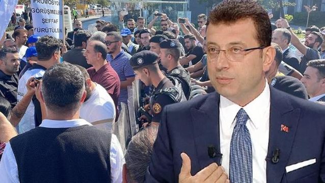 İşçilerin İBB binası önündeki banka promosyonu eyleminde arbede yaşandı