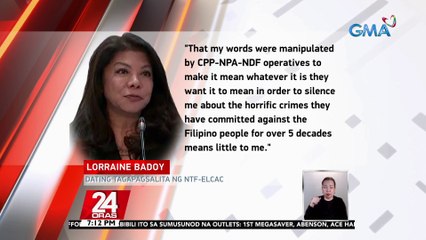 Download Video: Dating NTF-ELCAC Spokesperson Lorraine Badoy, itinangging pinagbantaan niya ang buhay ni Manila RTC Judge Marlo Magdoza-Malagar | 24 Oras