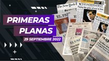 Titulares nacionales e internacionales del 29 de septiembre