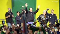 Wahlkampf im Motorradkorso: Brasiliens Präsident Bolsonaro auf Stimmenfang