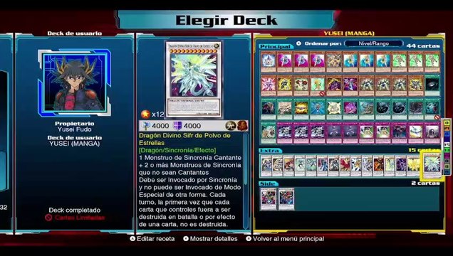 Yu-Gi-Oh! Link Evolution Español - Yusei Fudo (Manga y Videojuegos) Deck Profile #yuseifudo #5ds