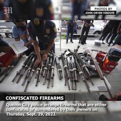 Confiscated firearms