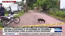¡A disparos matan agricultor en una calle de Tatumbla, FM!