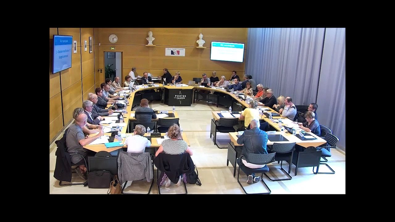 Vidéo du Conseil municipal du 28/09/2022