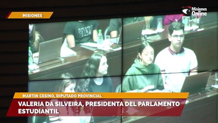 Sesionó el Parlamento Estudiantil Misionero