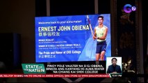 Pinoy pole vaulter na si EJ Obiena, binista ang kanyang HS alma mater na Chiang Kai Shek College | SONA