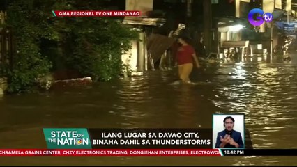 Ilang lugar sa Davao City, binaha dahil sa thunderstorms | SONA
