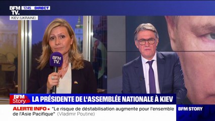 Yaël Braun-Pivet à Kiev: "Le sens de cette visite est de manifester notre soutien indéfectible aux Ukrainiens"