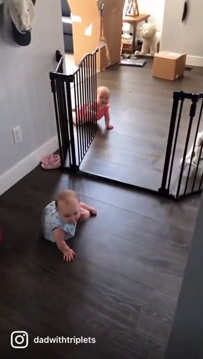 One of these triplets acts as the baby gatekeeper