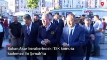 Bakan Akar beraberindeki TSK komuta kademesi ile Şırnak’ta