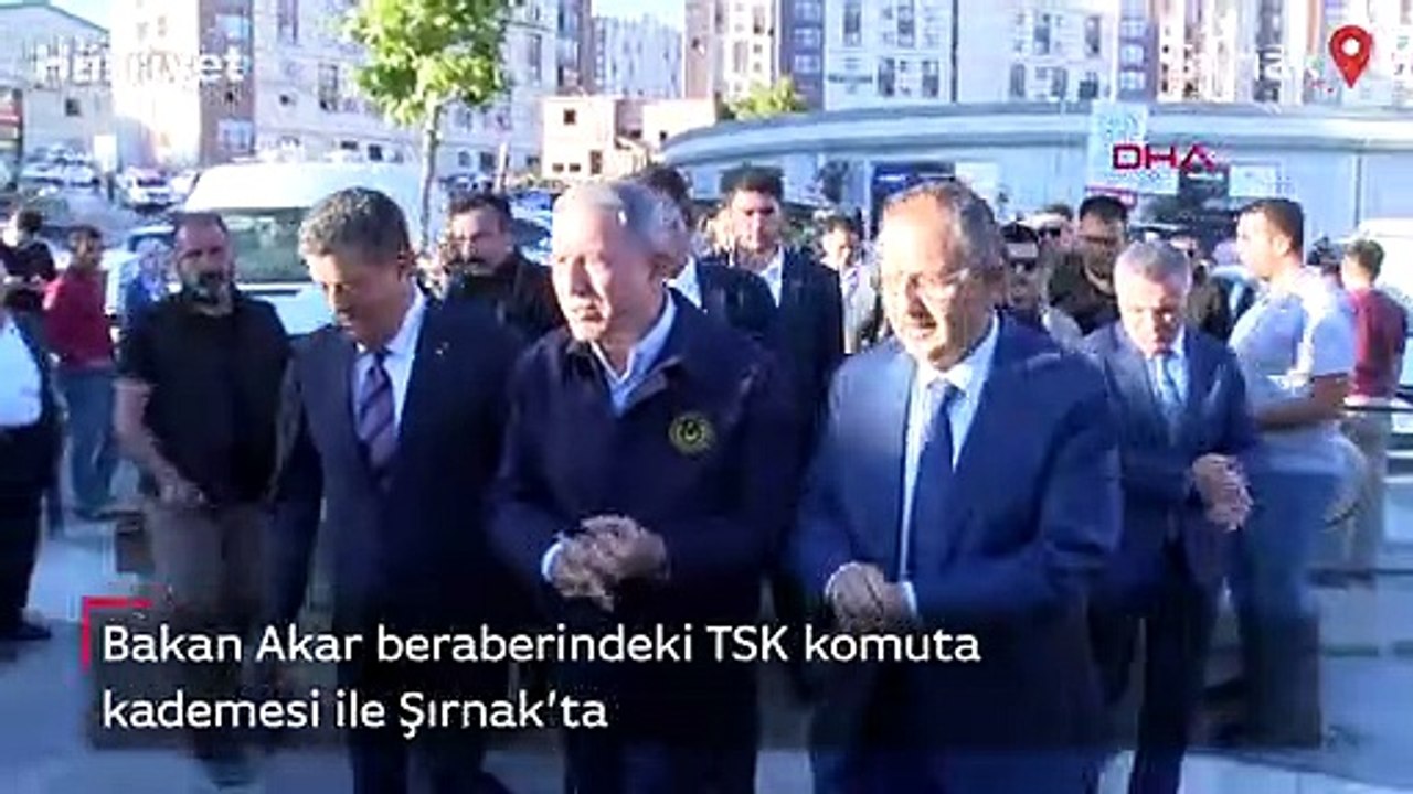Bakan Akar beraberindeki TSK komuta kademesi ile Şırnak’ta