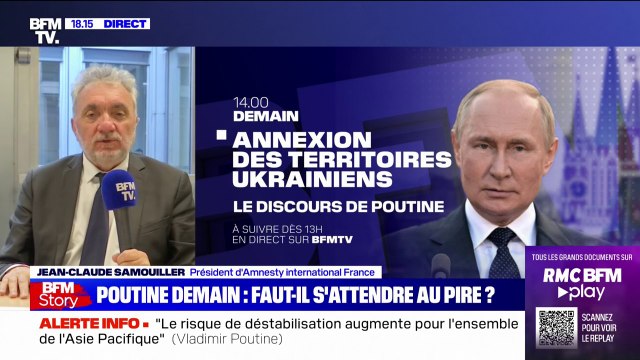 Jean-Claude Samouiller, président d'Amnesty international France: Les référendums en Ukraine sont une preuve de plus du mépris de Poutine pour le droit international