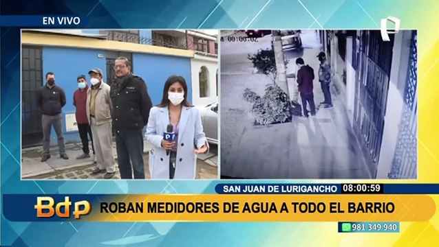 Sin agua: Se incrementan robos de medidores de agua en calles de SJL