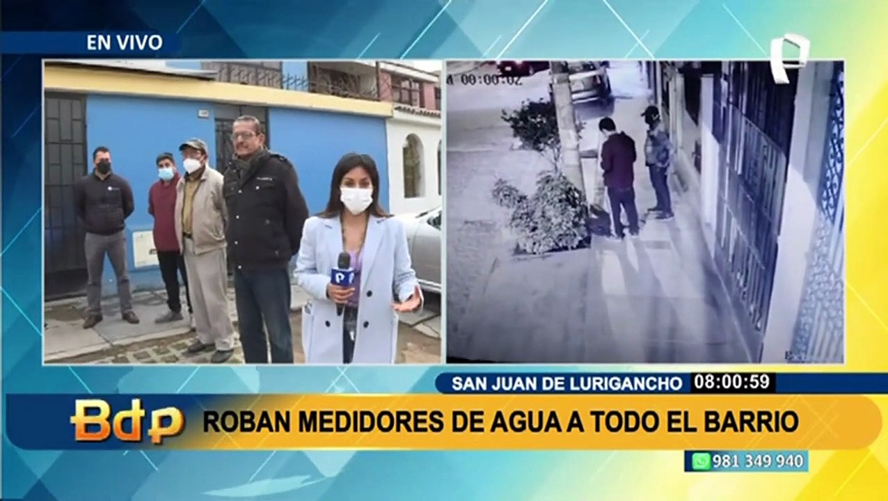 Sin agua: Se incrementan robos de medidores de agua en calles de SJL