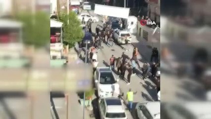 Taraftarlar birbirine girdi: Duba ve sandalyeler havada uçuştu