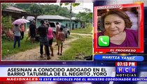 ¡En su vivienda! De varios disparos le quitan la vida a reconocido abogado en El Negrito,Yoro