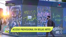 Palacio de Bellas Artes tienen un nuevo acceso provisional