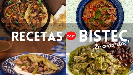 ¡Corta, cocina y disfruta! Checa 4 recetas con bistec en cuadritos