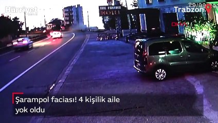 50 metreden şarampole uçan otomobilde bir aile yok oldu