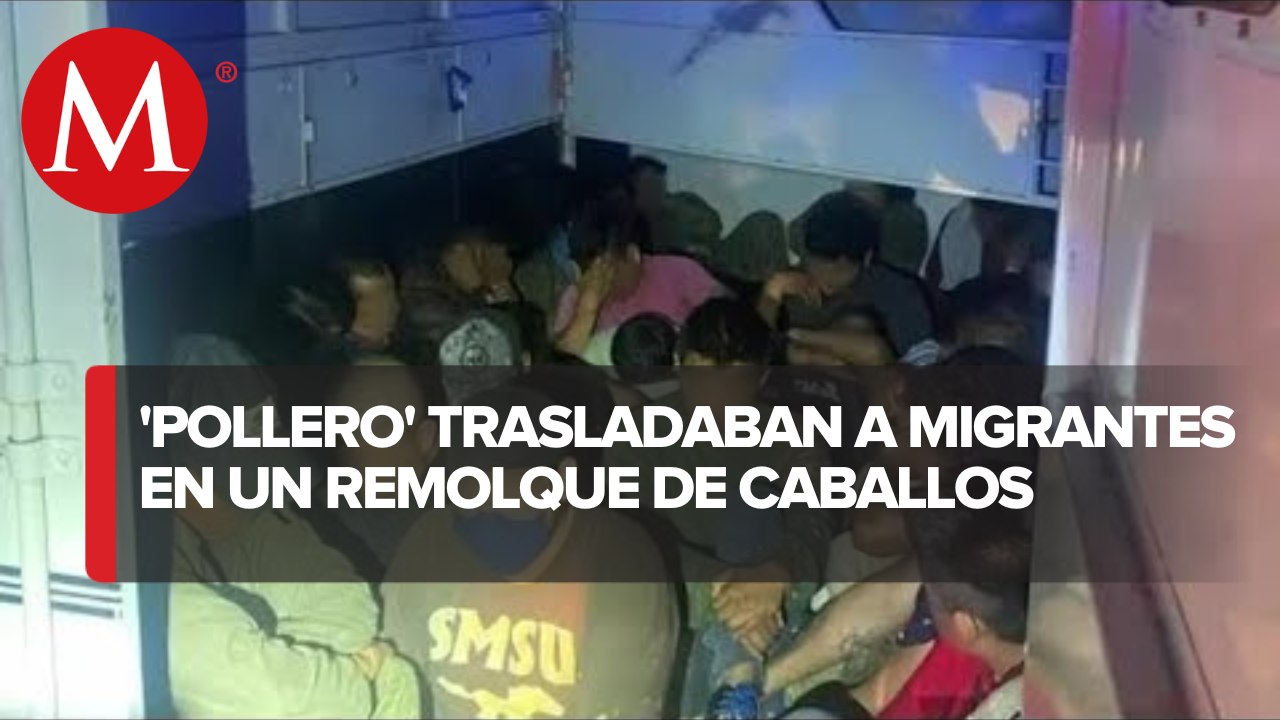 Migrantes en Estados Unidos eran trasladados en un remolque para caballos