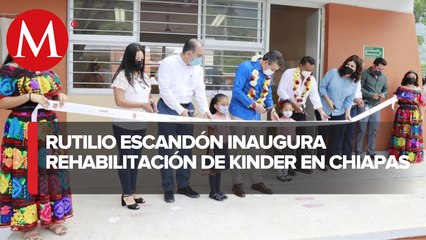 Sacar adelante la educación es muy importante, dice Rutilio Escandón, gobernador de Chiapas