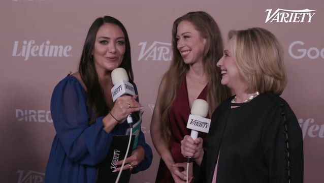 Clintons Full Power of Women Red Carpet Interview