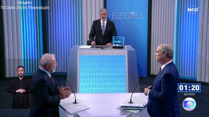 Lula a Ciro no debate da Globo: 'Tô achando você nervoso'