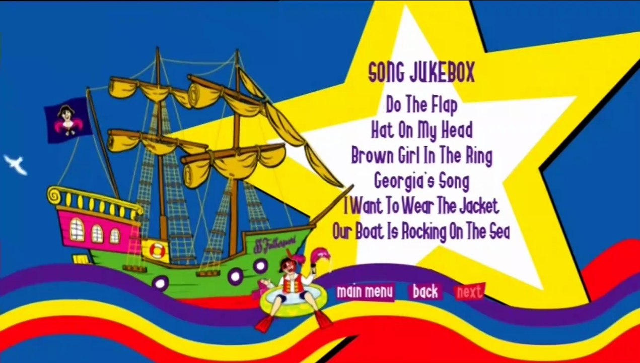 The Wiggles - Here Comes The Big Red Car UK DVD Menu Walkthrough