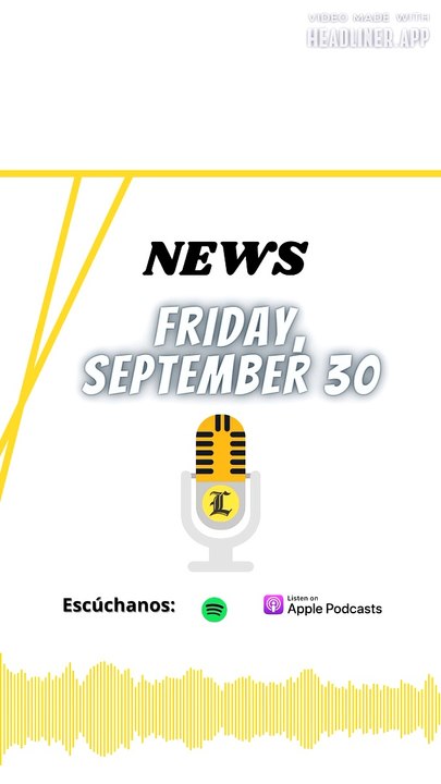 News Friday 30 september