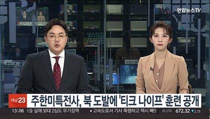 주한미특전사, 북 도발에 '티크 나이프' 훈련 공개