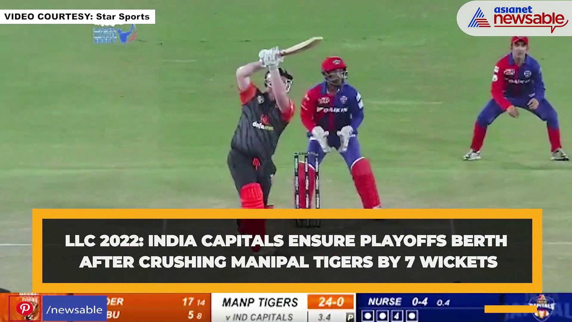LLC 2022: India Capitals ensure playoffs berth after crushing Manipal Tigers by 7 wickets