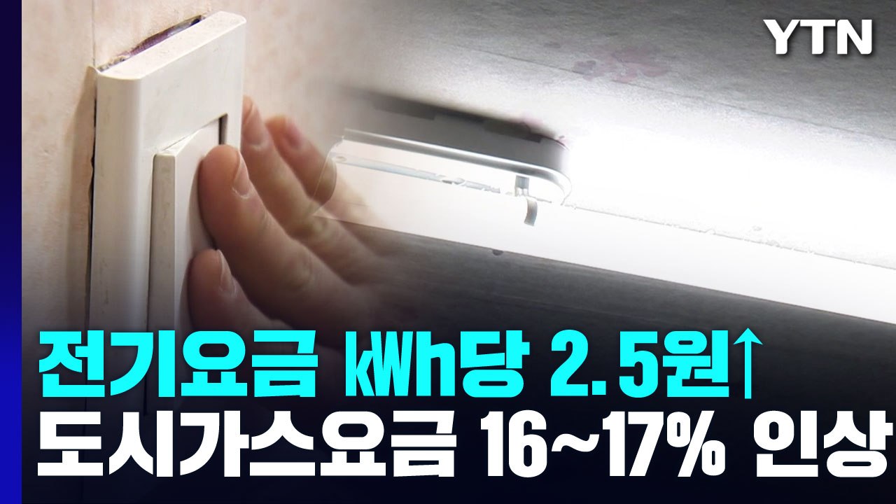 내일부터 전기·가스요금 일제히 인상..."연료비 영향" / YTN
