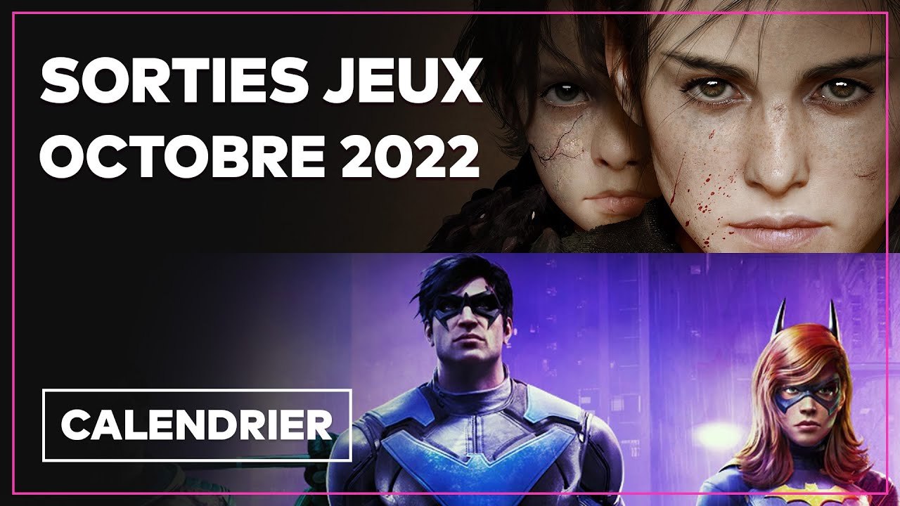 Calendrier des sorties jeux vidéo octobre 2022