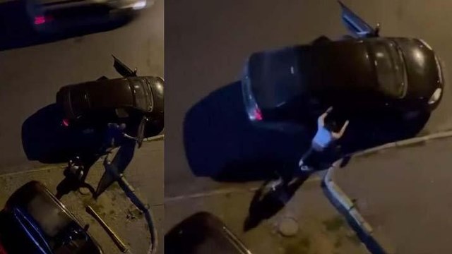 İstanbul’da sokak ortasında dehşet: Kadını yerde sürükledi