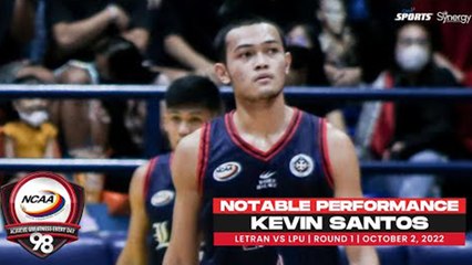 NCAA Season 98 | Notable Performance: Kevin Santos (LPU vs Letran)