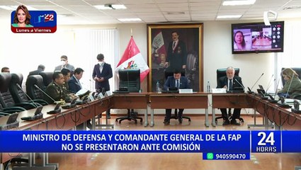 Comisión de Defensa pedirá facultades para investigar uso de avión para traslado de familiares de Castillo