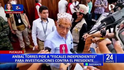 Aníbal Torres vuelve a criticar a la Fiscalía y pide que "investigaciones se hagan objetivamente"