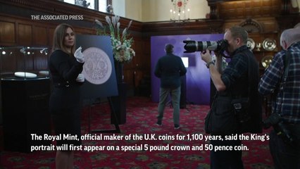 King Charles: New coins featuring monarch's portrait unveiled