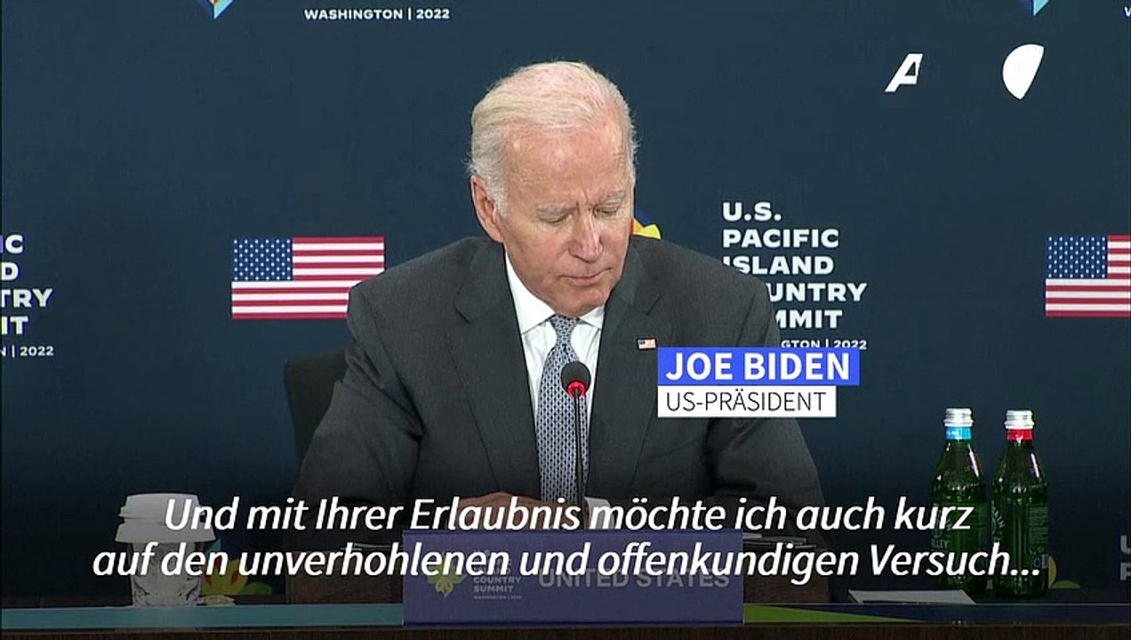 Biden: USA werden 'niemals, niemals, niemals' Russlands Annexion ukrainischer Regionen anerkennen