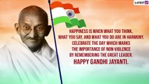 Gandhi Jayanti 2022 Wishes Send Inspirational Quotes & Images on Mahatma Gandhi Birth Anniversary